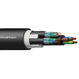 PROCAB 2 x CAT7 S/FTP & 3G2.5 Power cable 300 meter