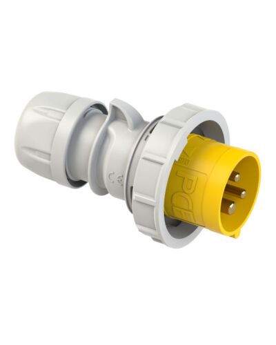 3P CEE Stik - 32A, Han, Gul, IP67, 110V