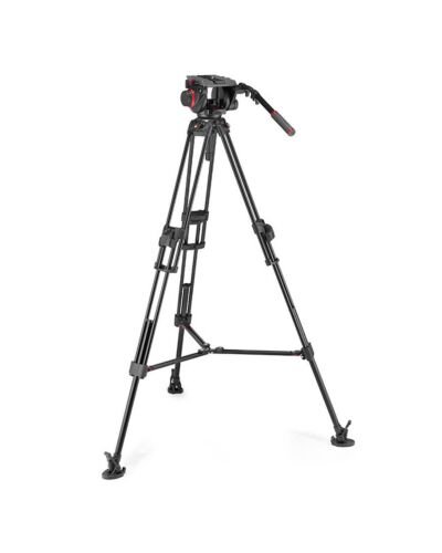 MANFROTTO Stativkit Video 509 + 645 Fast Twin MS 2 in 1 Aluminium