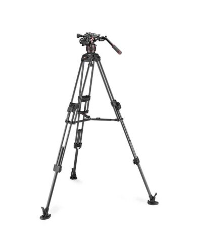 MANFROTTO Stativkit Video Nitrotech 608 + 645 Fast Twin MS Kulfiber