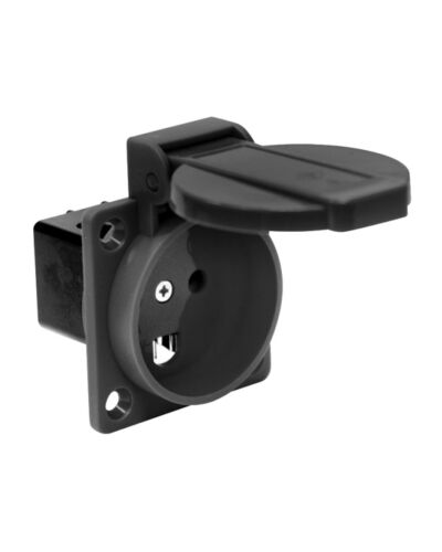 3P DK Chassis stik med dansk jordben - Hun, Sort