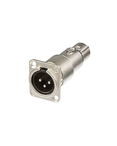 Neutrik NA3MDF 3P XLR Han -> 3P XLR Hun, Panel Adapter