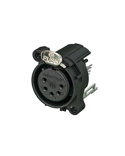 Neutrik NC5FAV XLR 5P Hun Chassisstik Plast PCB