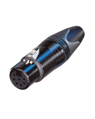 Neutrik NC7FXX-BAG -BULK- 7P XLR Kabelstik - Hun, Sort