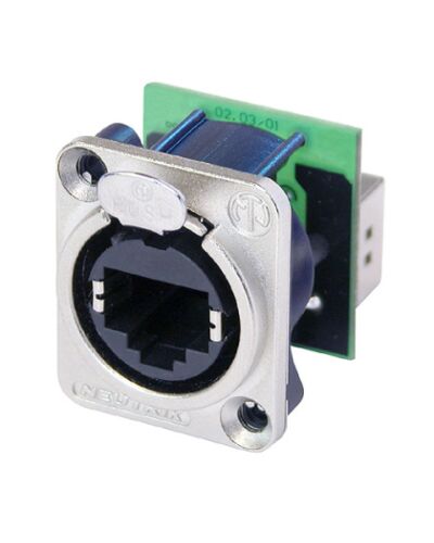 Neutrik NE8FDP RJ45 Hun Chassis - Sølv