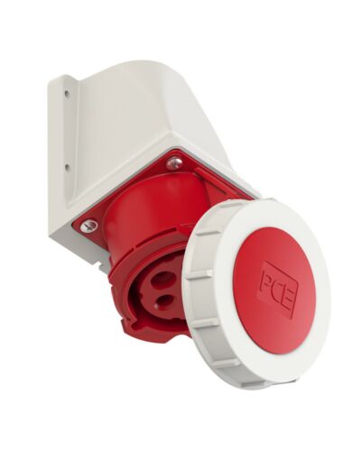 PCE CEE 5P, 32A, Hun, Vægmontage, rød, IP67, POWER TWIST