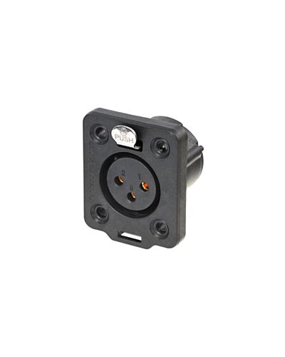 Neutrik NC3FDX-TOP XLR 3P Hun Chassisstik, IP65