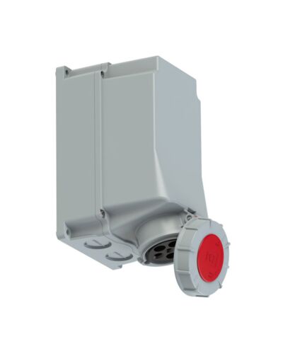 PCE CEE 5P, 63A, Hun, Vægmontage, rød, IP67, POWER TWIST