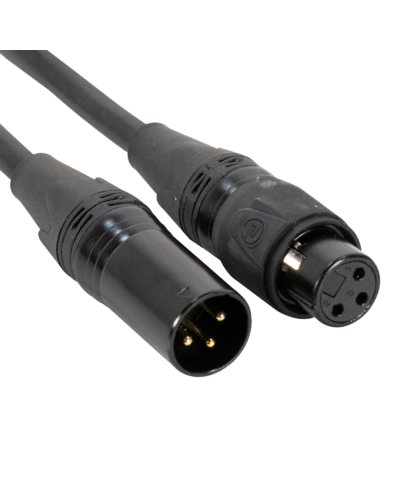 Accu-Cable XLR Han 3P -> XLR Hun 3P - IP65 - Flere Længder 