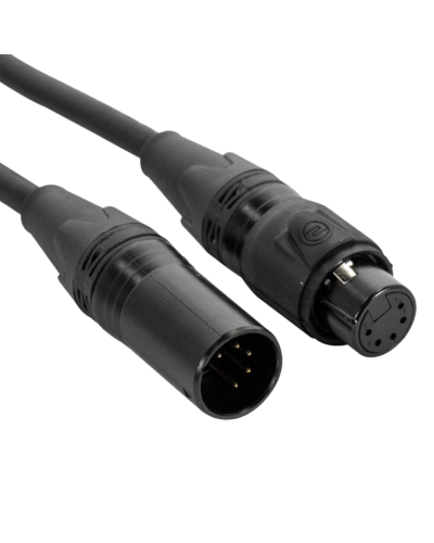 Accu-Cable XLR Han 5P -> XLR Hun 5P - IP65 - Flere Længder 