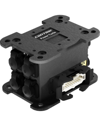 Contrik Turtle stikplanke Harting16 -> 12x Powercon True1