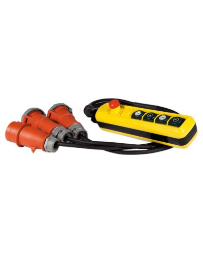 Kranstyring - 2ch, 5P CEE kabel ind -> 2 x 4P CEE kabel ud