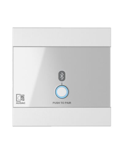 AUDAC WP220 Universal wall panel - Bluetooth receiver input - 80 x 80 mm White version