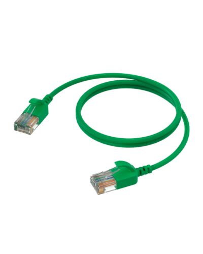 PROCAB CSD560 Netværkskabel Slimline CAT6A, RJ45, U/UTP, Grøn, Flere Længder