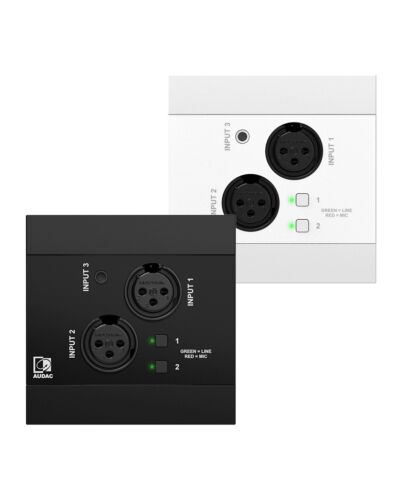 AUDAC NWP320 Audio Input Panel 2x XLR, Flere Farver