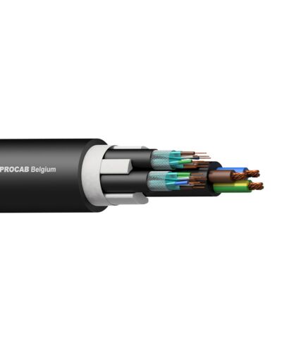 PROCAB Multikabel 2x CAT7 / 230V 3G2,5, 100m