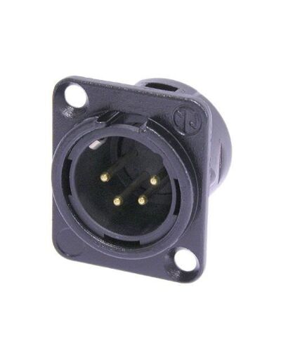 Neutrik NC4MD-L-BAG-1 4P XLR Chassisstik - Han, Sort