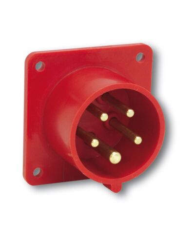 5P CEE Chassis - 32A, Han, Rød, 70 x 70mm