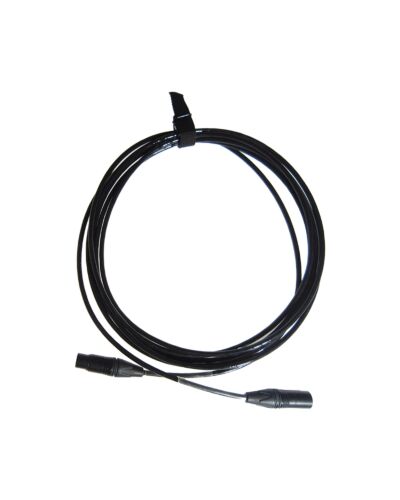 3P DMX Kabel (1 PAR) Sort (1 - 100 meter)