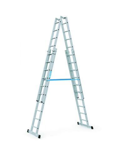 Zarges 4-delt Wienerstige 4,95m. 4x10 Trin (Stilbar højde)