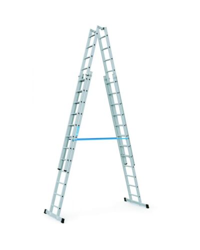 Zarges 4-delt Wienerstige 6,05m. 4x12 Trin (Stilbar højde)