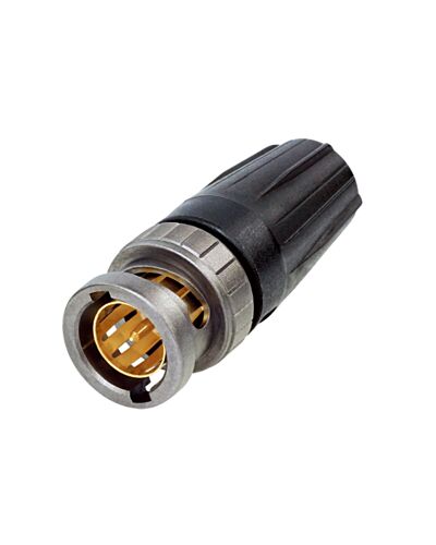 Neutrik NBNC75BLP9X BNC Connector - 75 OHM, 1,07/6,47 Crimp