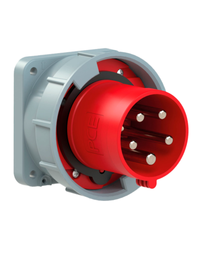 5P CEE Chassis - 63A, Han, Rød, 100 x 100mm