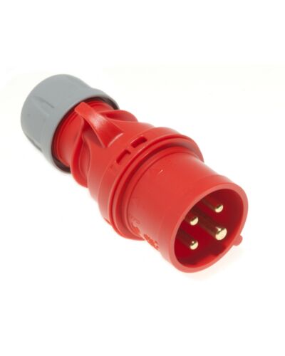4P CEE Stik - 16A, Han, Rød