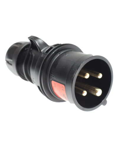 4P CEE Stik - 16A, Han, Sort