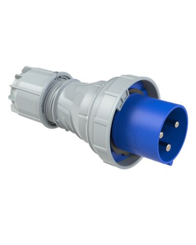 3P CEE Stik - 125A, Han, Blå, IP67, POWER TWIST