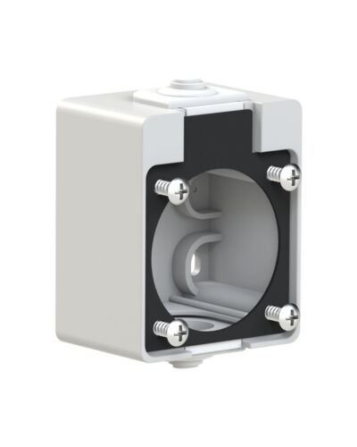 PCE Vægboks For Schuko / DK Stik, Grå