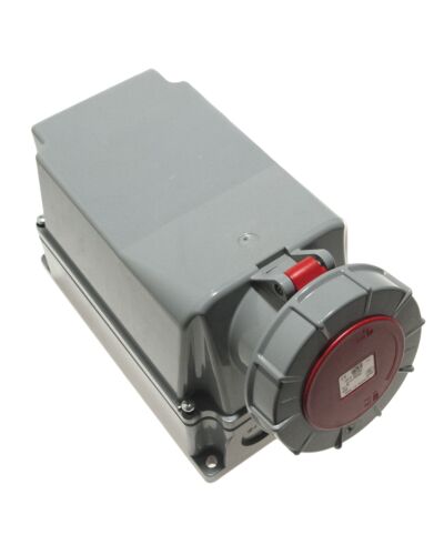 5P CEE stik til vægmontering - 125A, Hun