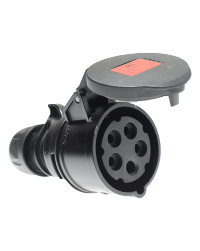 5P CEE Stik - 16A, Hun, Sort