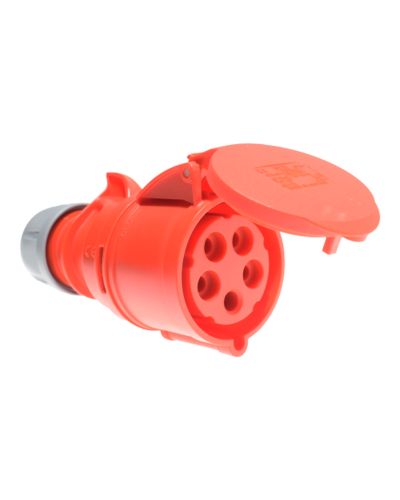 5P CEE Stik - 32A, Hun, Rød