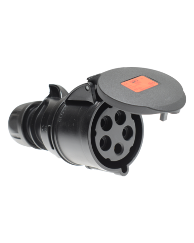 5P CEE Stik - 32A, Hun, Sort