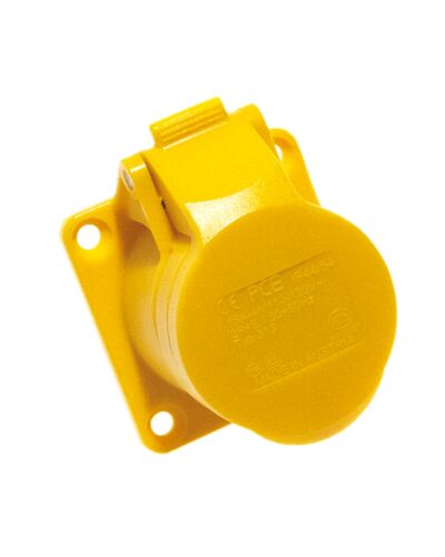 3P CEE Chassis - 16A, Hun, Gul, 60 x 60mm