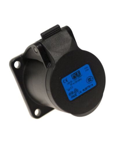 3P CEE Chassis - 16A, Hun, Sort 56 x 56mm