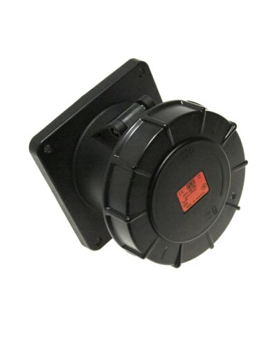 5P CEE Chassis - 125A, Hun, Sort, 120 x 120mm.