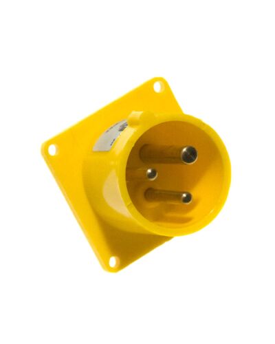 3P CEE Chassis - 16A, Han, Gul, 56 x 56mm