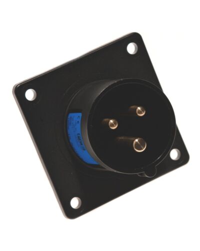 3P CEE Chassis - 16A, Han, Sort, 70 x 70mm