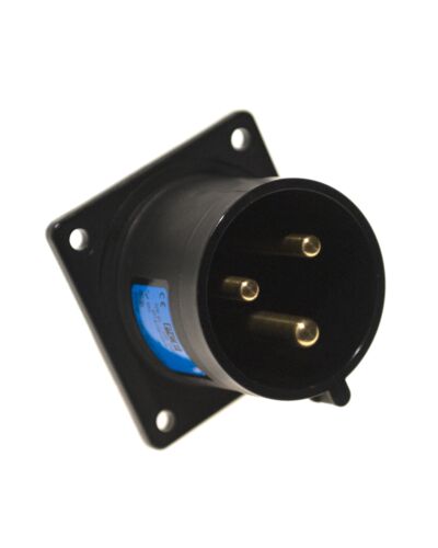 3P CEE Chassis - 32A, Han, Sort, 70 x 70 mm 