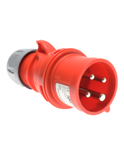 4 Polet CEE Fasevender - 16A, Han, Rød