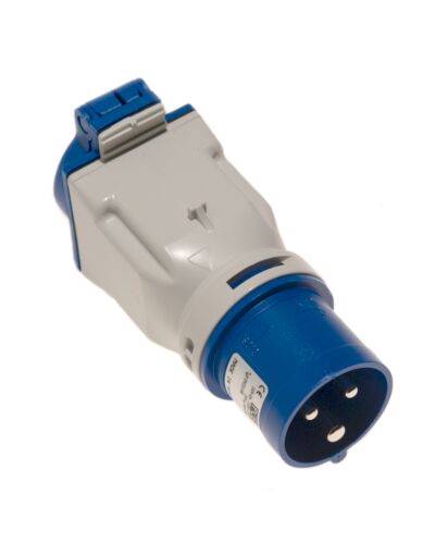 Adaptor CEE 3 Polet Han -> Schuko 3 Polet Hun Front