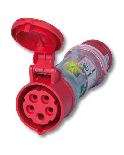 5P CEE Strømtester & målestik - 16A med fasefølgetester