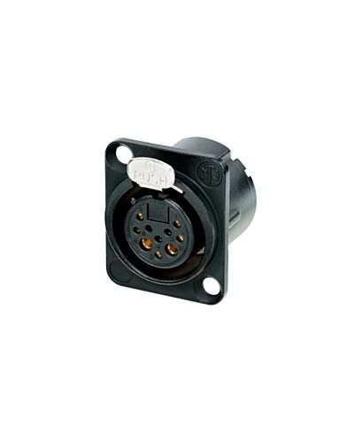 Neutrik NC10FD-LX-B 8+2 Pol XLR Chassisstik, Hun