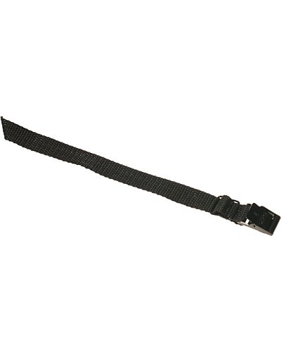 Strop - 25cm x 18mm - Sort med 2 kabel Loops