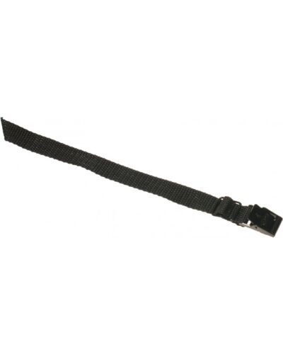 Strop - 50cm x 18mm - Sort med 2 kabel Loops