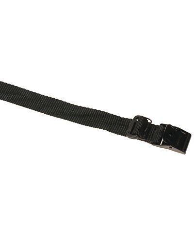 Strop - 100cm x 25mm - Sort med 2 kabel Loops 