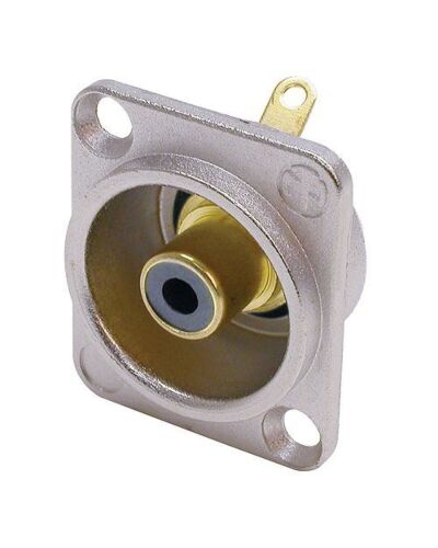 Neutrik NF2D-0 Phono Chassis - Hun, sort, Blankt hus