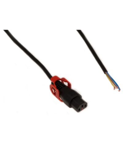 3m Apparatkabel Løs ende -> IEC Lock +